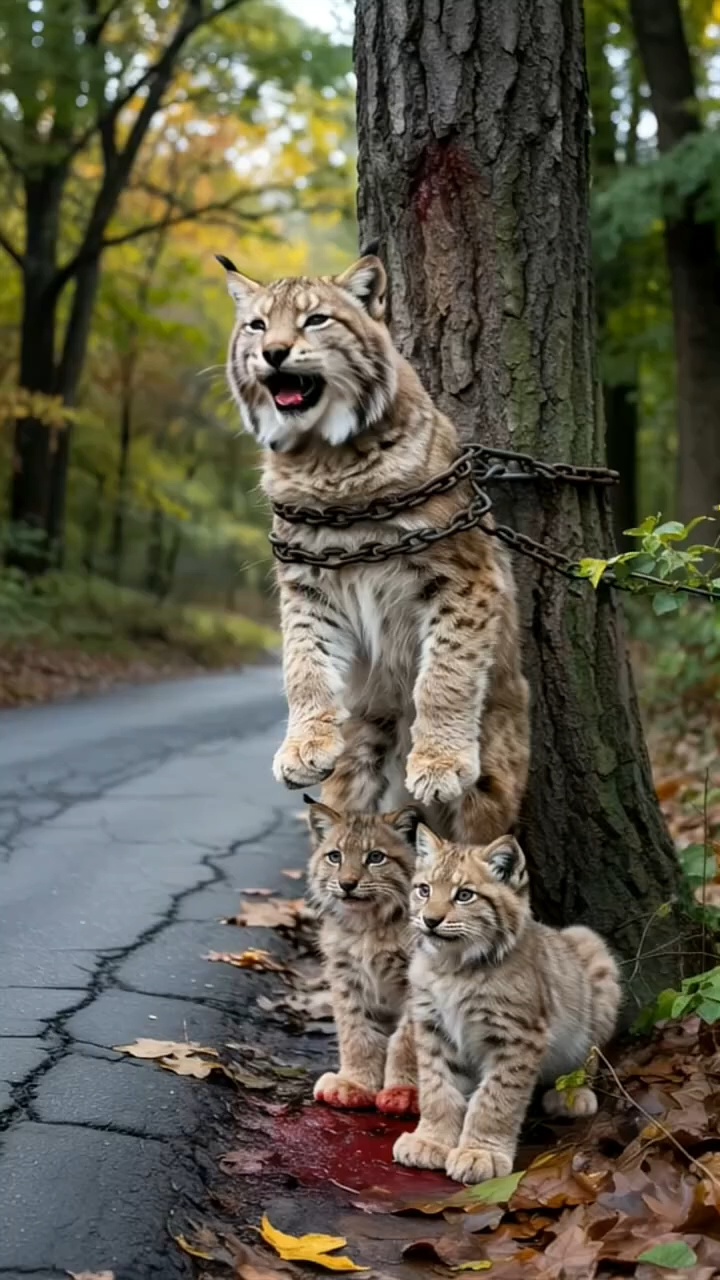 救助被困的猞猁