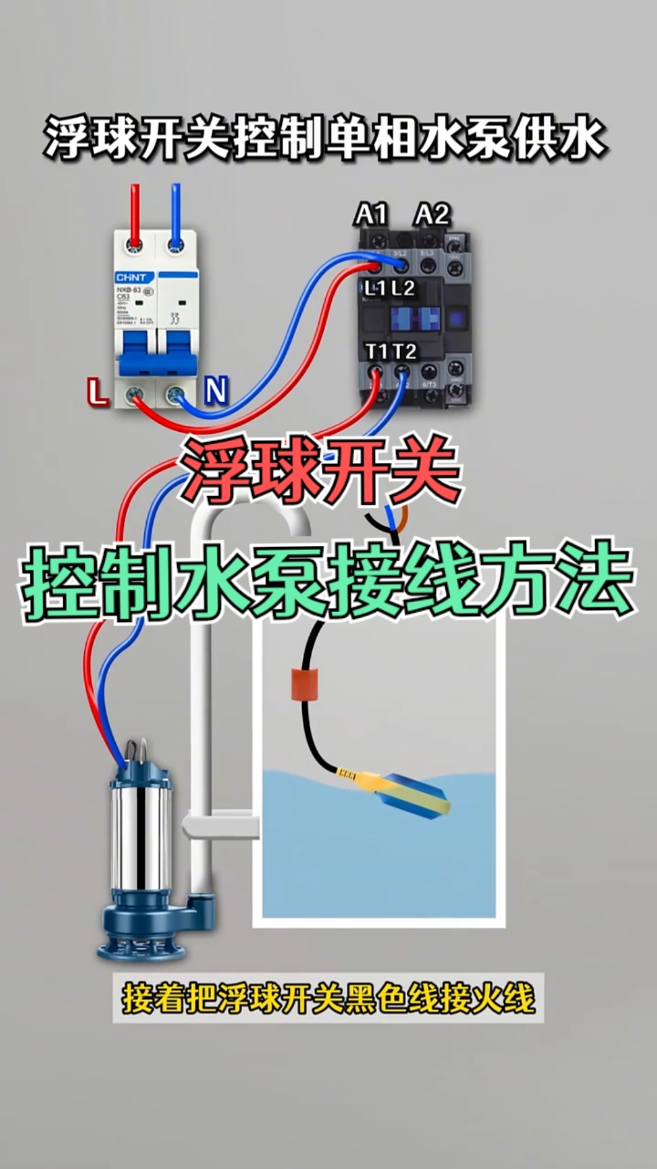 水位浮球开关接线图_水位浮球开关接线图 排污泵（水位浮球开关怎么装）