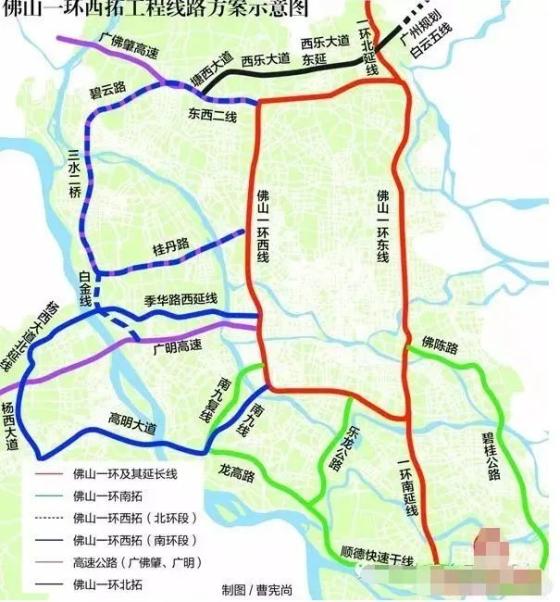 佛山龙翔大桥线路图图片