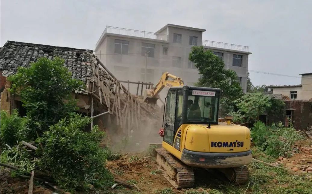 农村房屋拆除照片图片