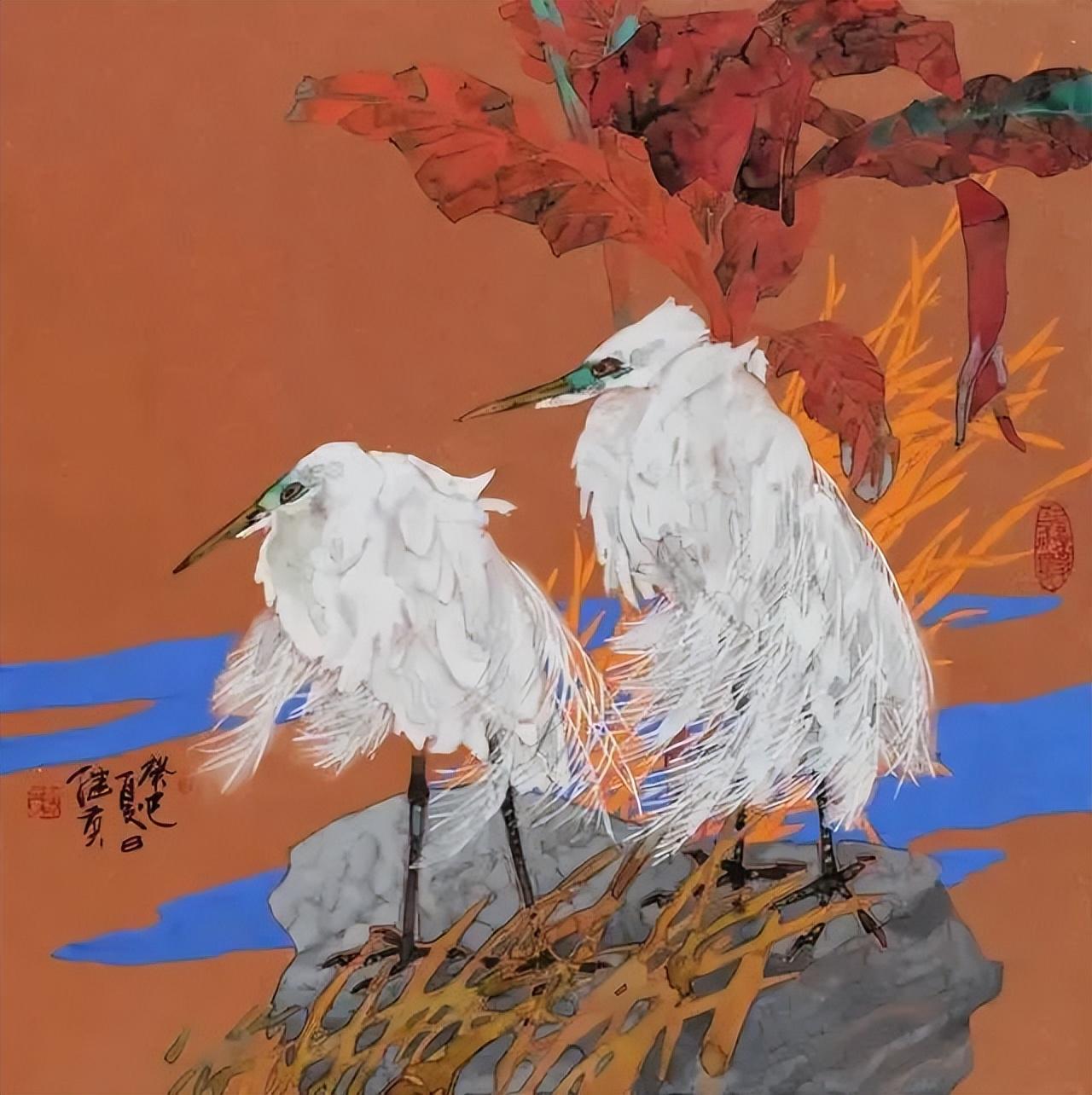 「津门网」郭继英:重彩画的随类赋彩