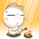 敲木鱼gif动态表情_可爱敲木鱼的表情图片