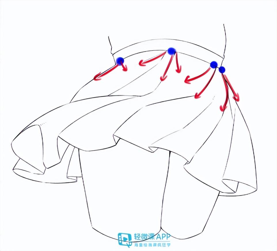 动漫衣服褶皱画法