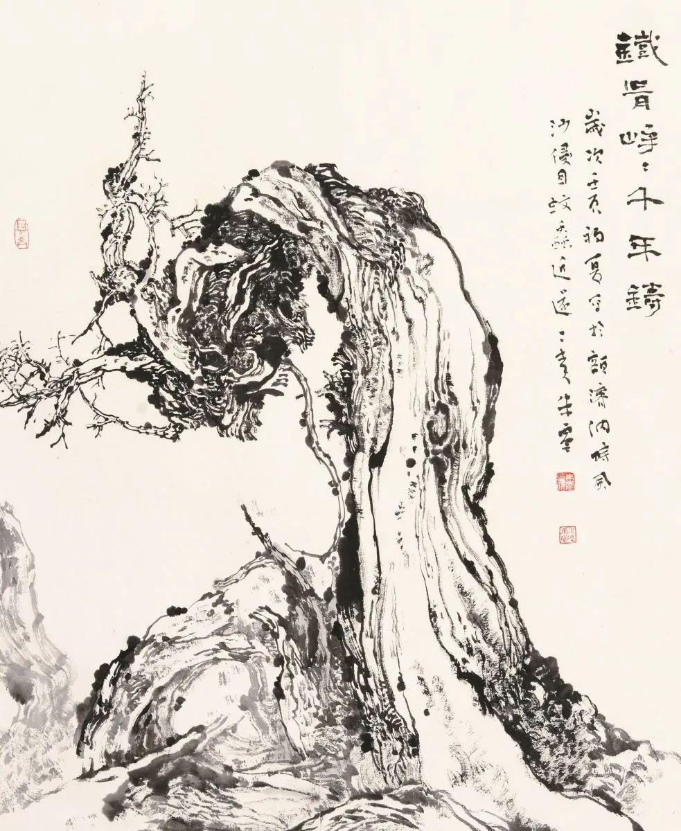 「津门网」朱零山水画|构图清逸,墨色淡雅