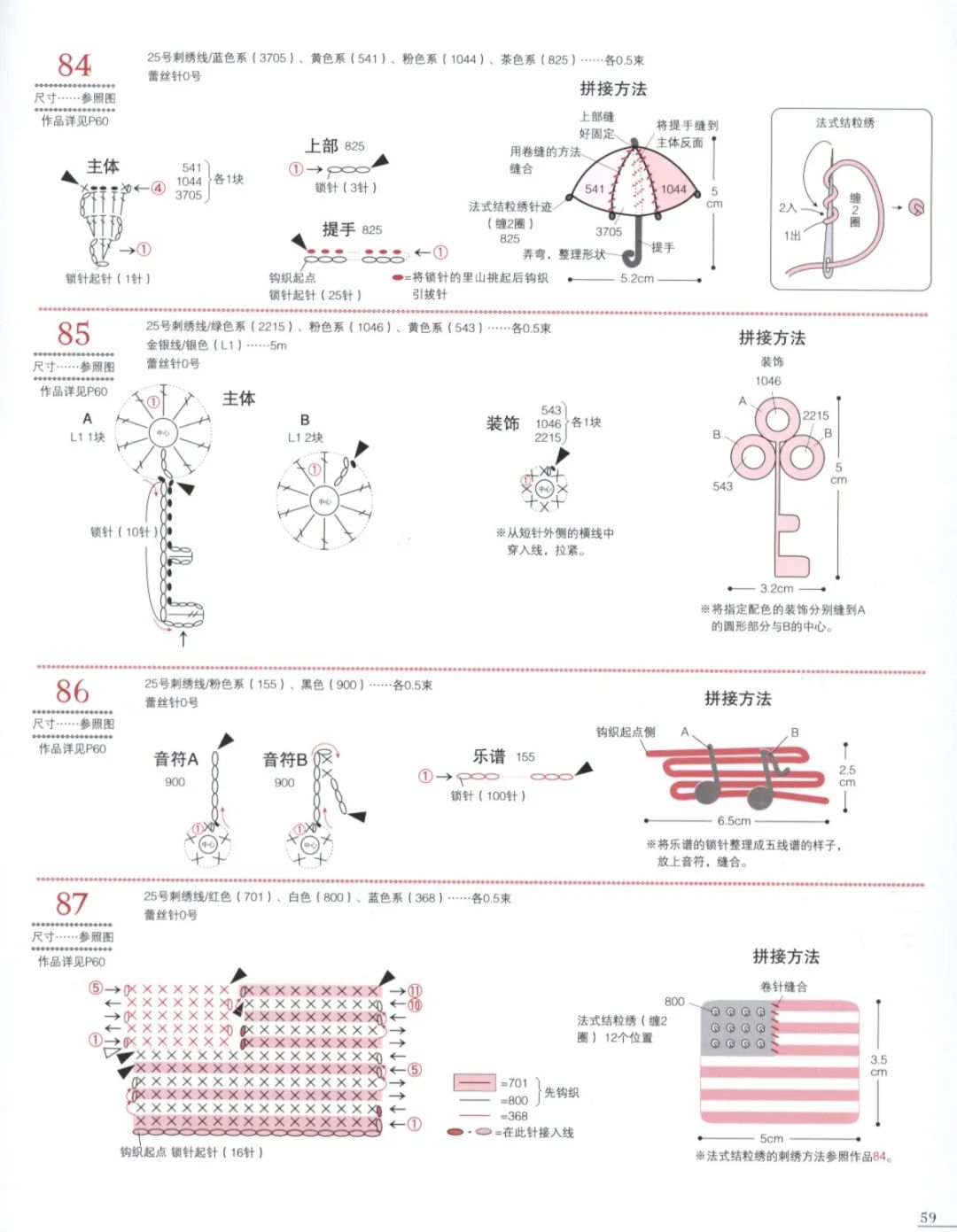 钩针遮阳伞图解图片