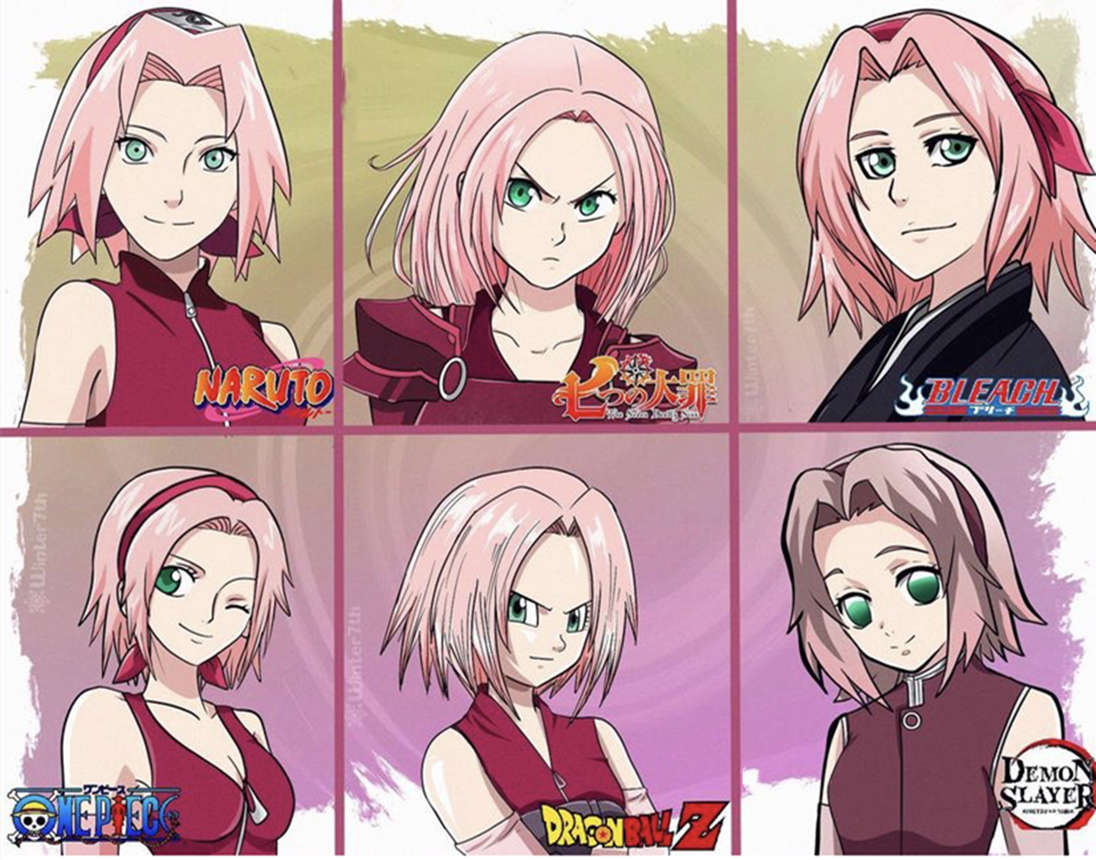 火影和海贼王主角们齐聚一堂,不同的画风之下,人物的颜值见分晓