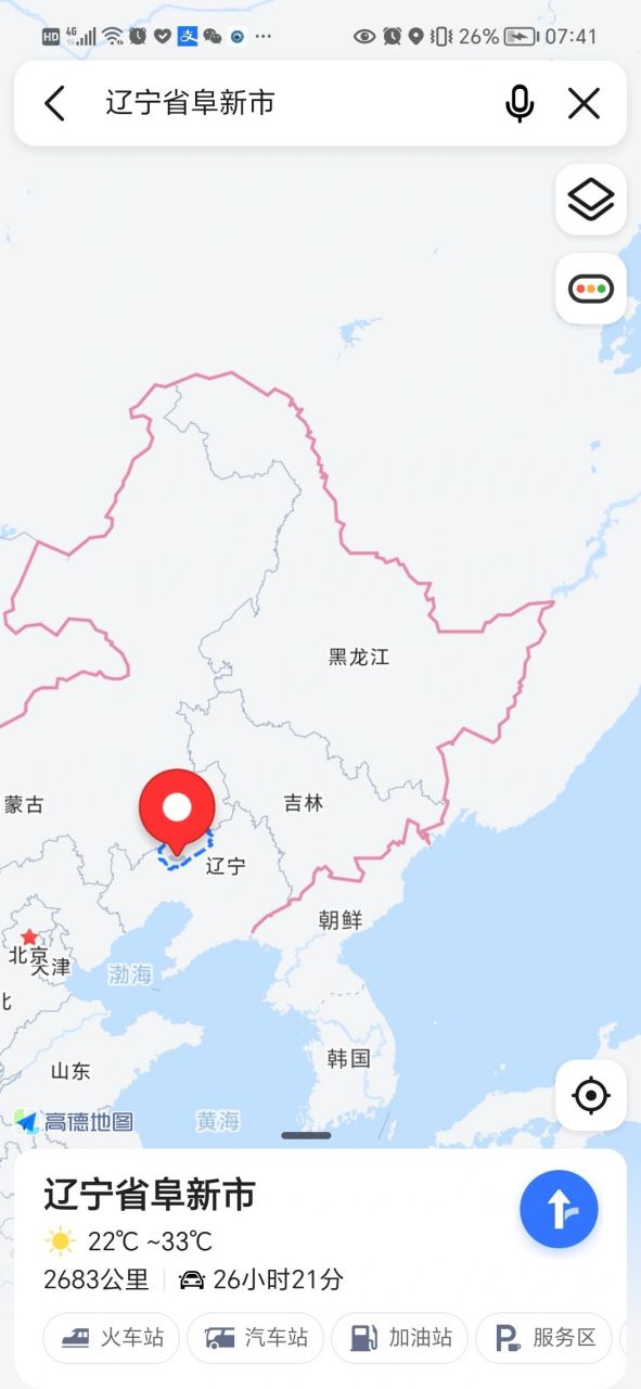 阜新地图高清版图片