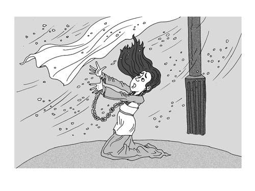 窦娥冤死:只因张驴儿起色心,失手毒死自己父亲,实属可恶!