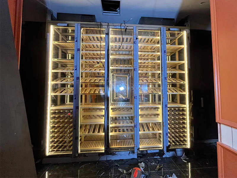 定制不锈钢恒温恒湿酒柜 恒温酒柜品颂