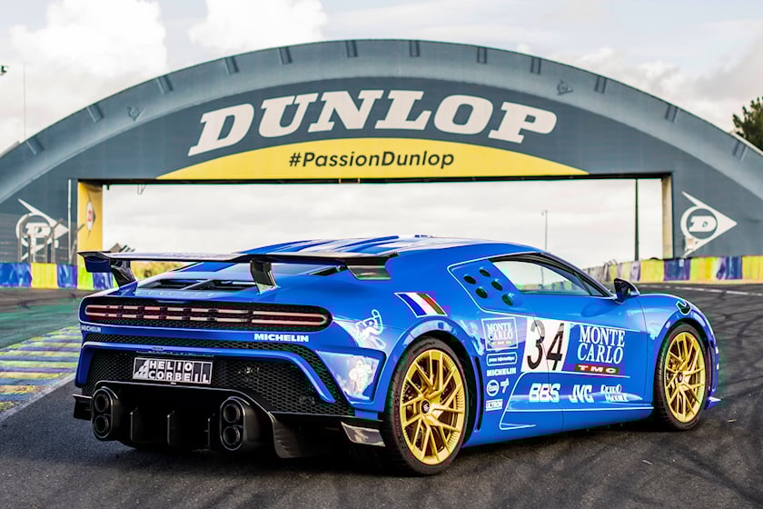 布加迪centodieci采用美国车主标志性的eb110勒芒涂装