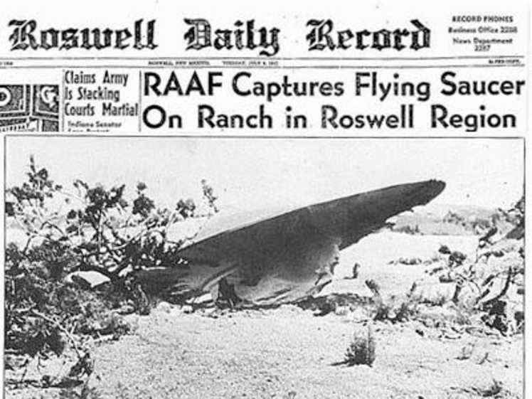 1947年罗斯威尔ufo坠毁事件扑朔迷离,ufo事件真假难辨