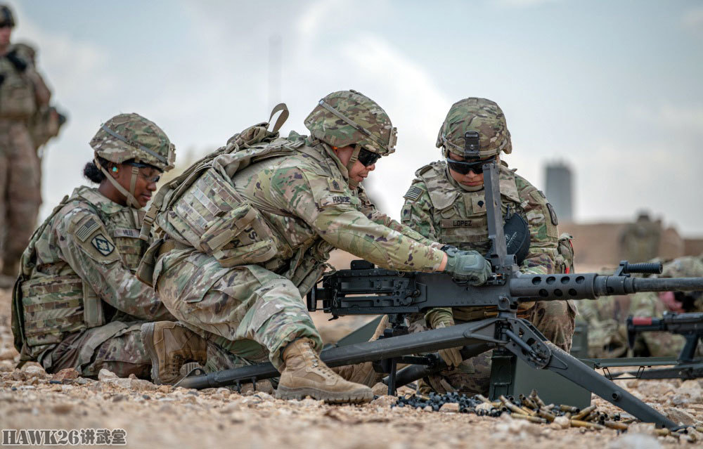 图说:大口径机枪的快乐只有亲身体验才会懂 美军实弹射击训练
