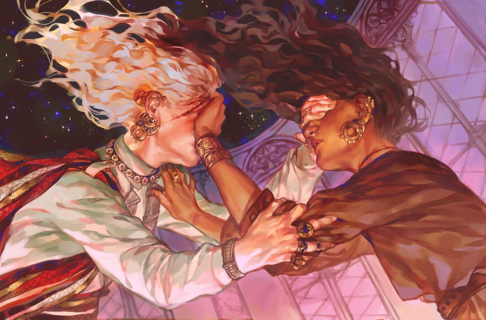 光怪陆离的梦境少女插画,真让人欲罢不能