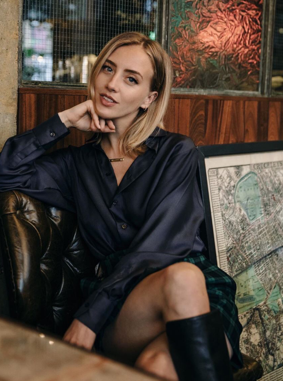 丹麦时尚博主sarah mikaela干净舒服 小个子女生穿搭风格