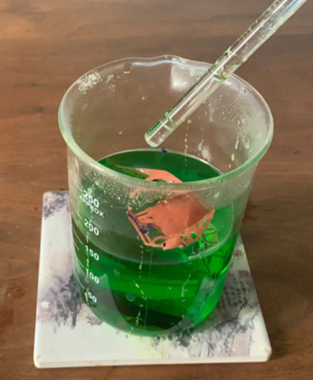 「学园」初中生手做蚀刻片:铜的艺术——化学蚀刻