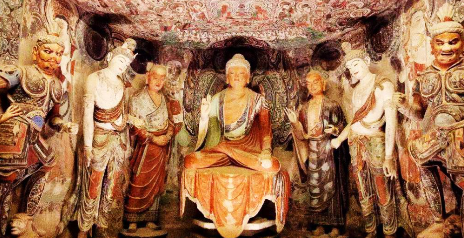 敦煌莫高窟327窟中宋代飞天伎乐人弹弦凤首箜篌有何寓意