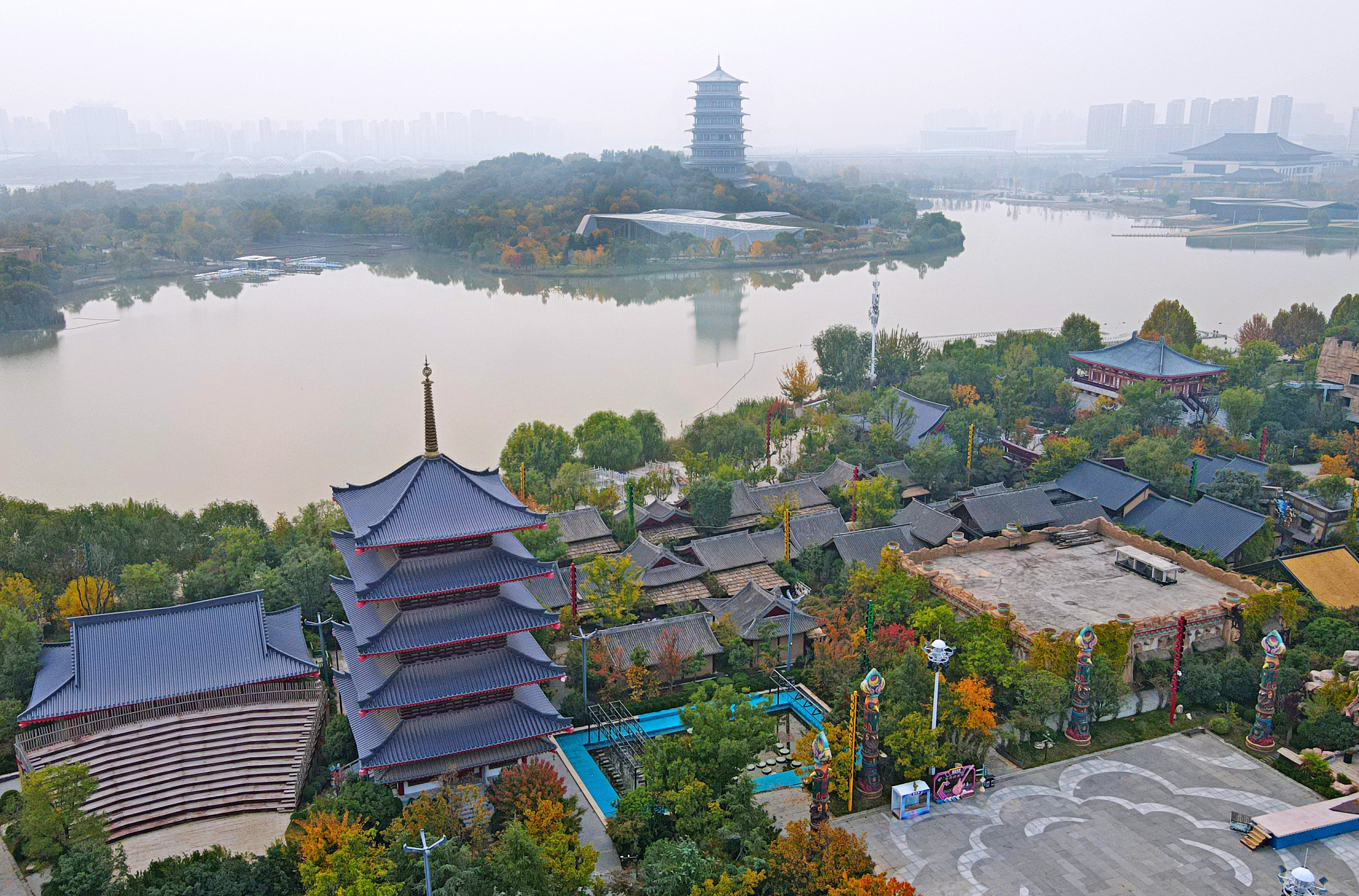 收美图!西安世博园秋意盎然