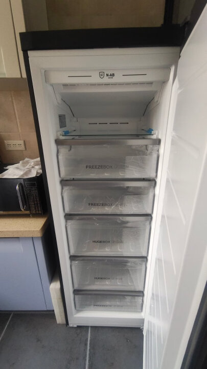 海尔(haier)立式冰柜零下-40度超低温冰柜家用抽屉式侧开门冷藏