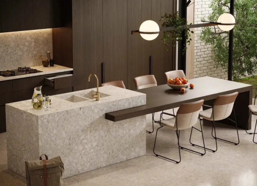 厨房餐岛一体设计的是三个维度!