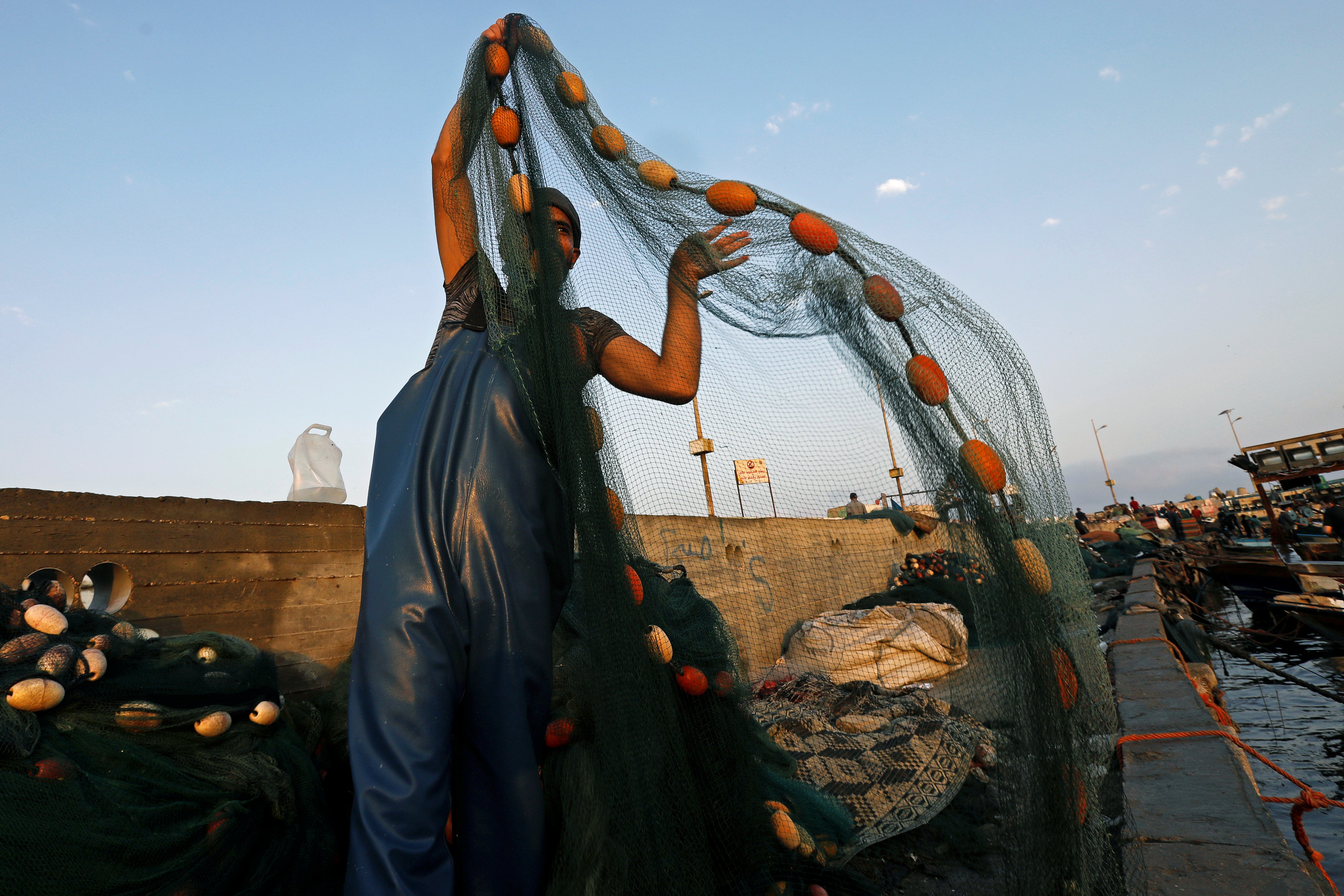 加沙的捕鱼人