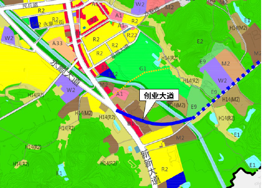 增城永宁街创业大道与新新大道连接将打通!
