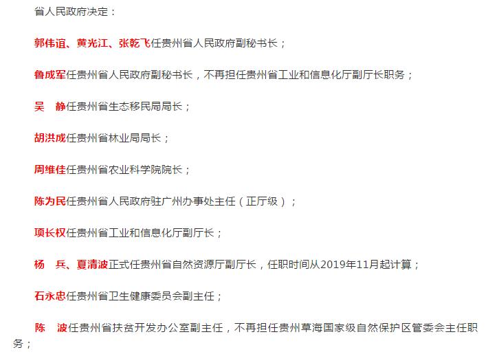 人事 | 石永忠任贵州省卫生健康委员会副主任