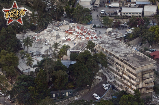 2010年海地大地震中坍塌的维和部队总部大楼,我方 名烈士牺牲