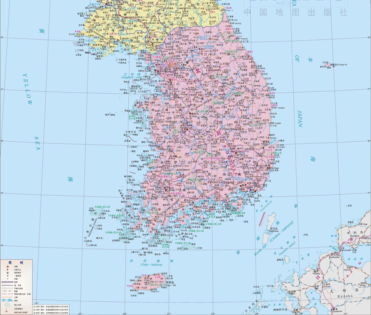 韩国面积相当于中国哪个省