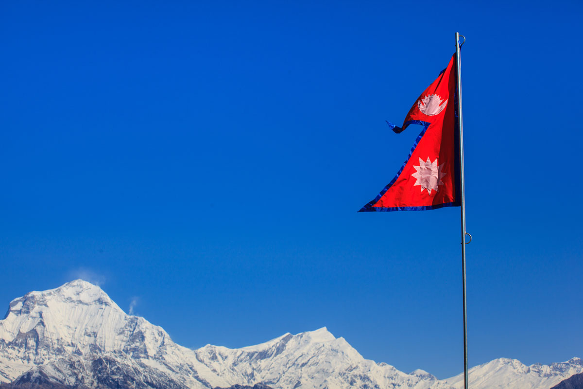 尼泊尔军旗图片