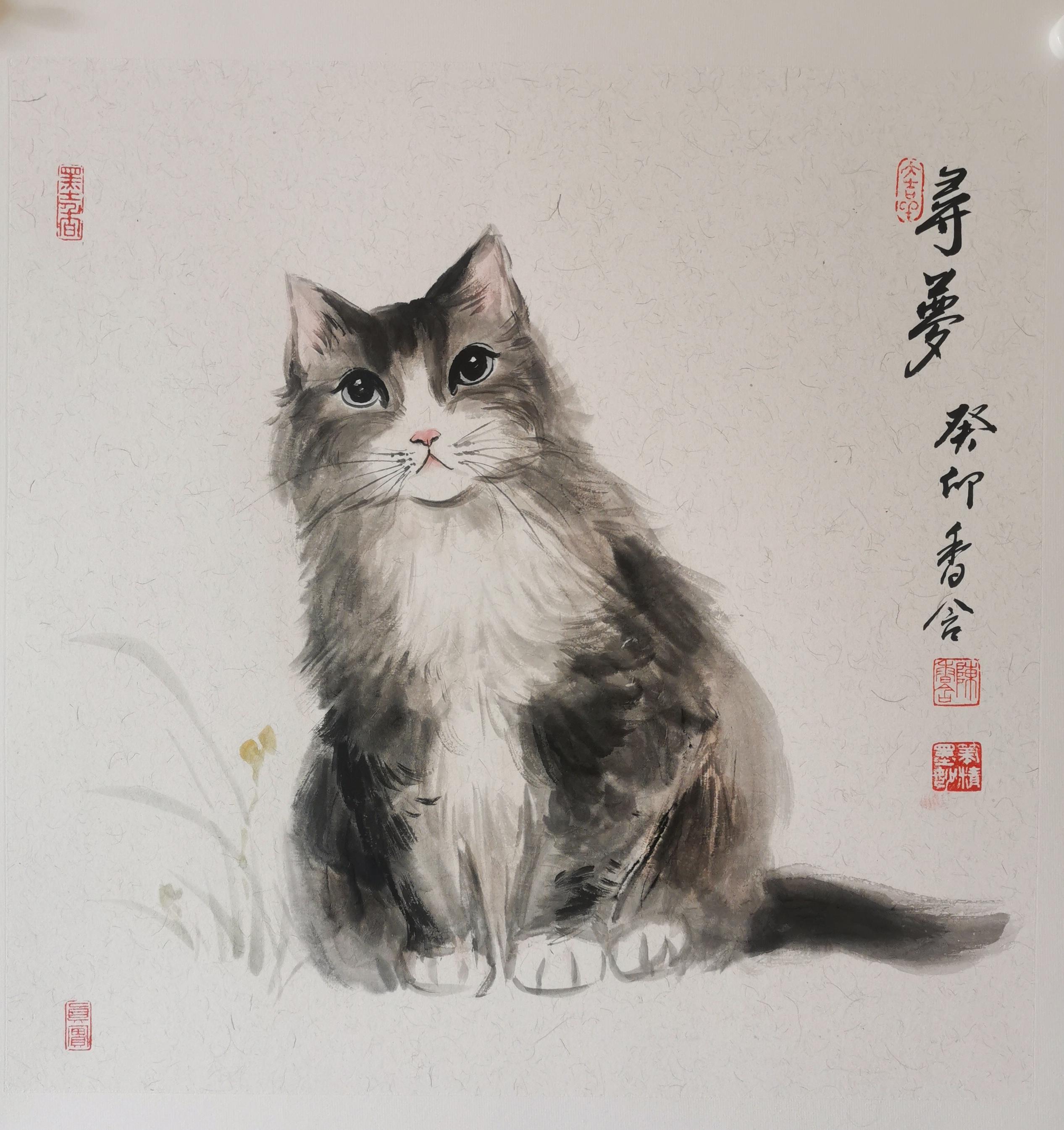 陈香含|大道至简——2023年"香含画猫"系列写意作品展讯