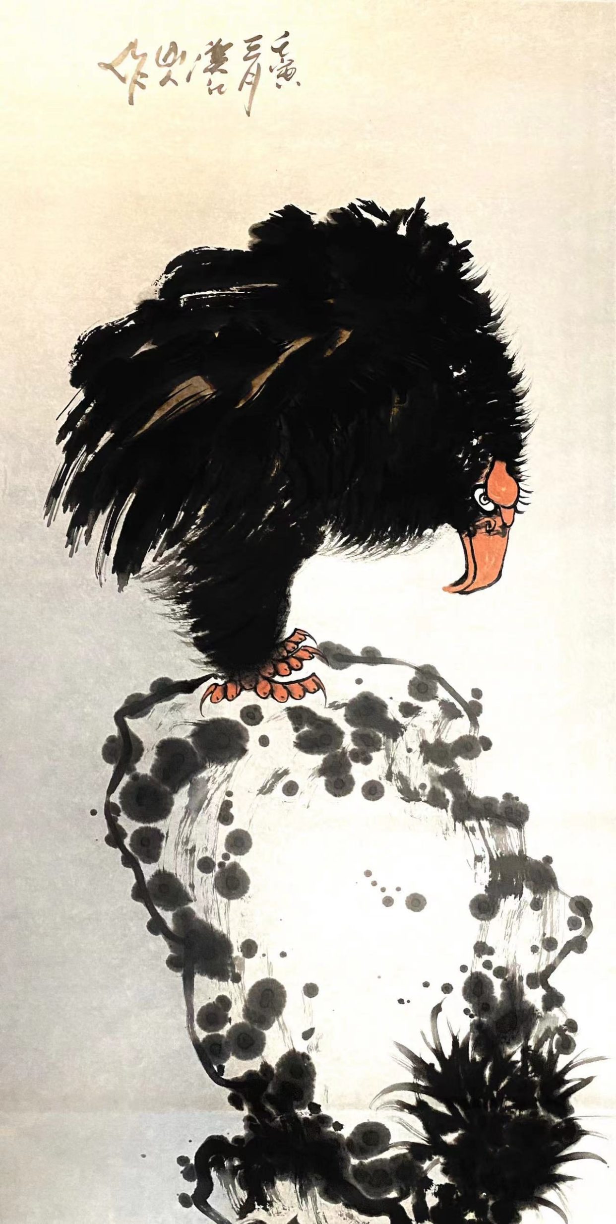 当代画坛有鹰痴之美誉国画大家朱祖国作品欣赏