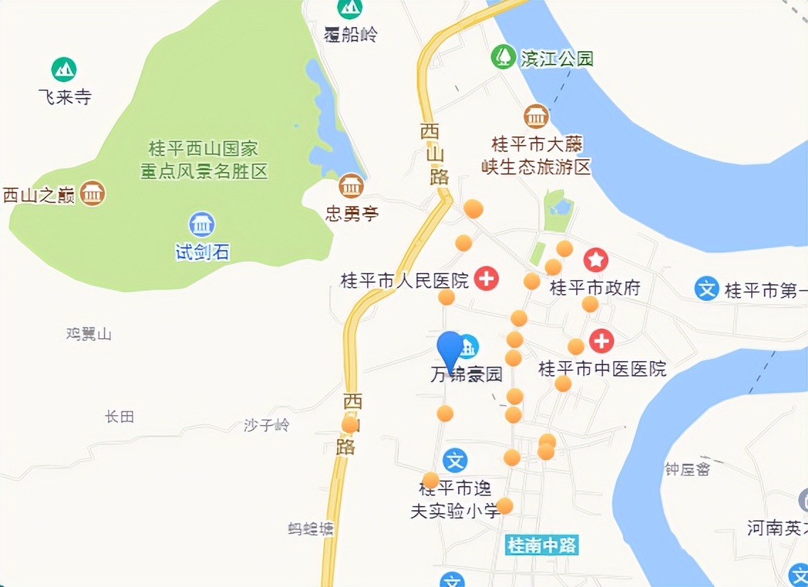 广西桂平市地图乡镇图片