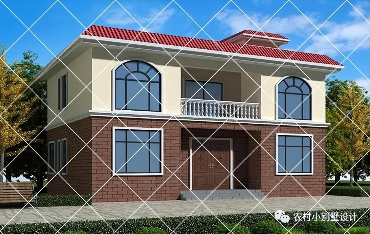 18款二层农村自建房别墅,简单大气实惠又美观,才是适合农村的别墅