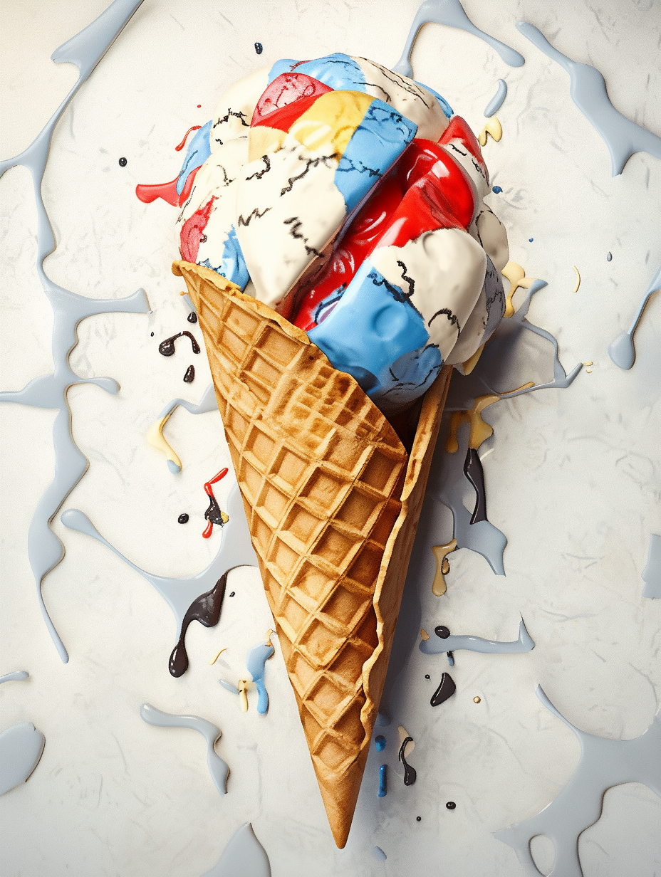创意的夏日盛宴:ai冰淇淋作品刷新味觉与视觉体验