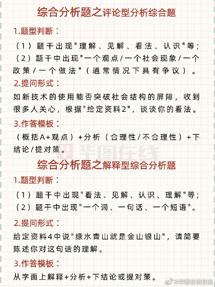 省考申論,各大題型答題模板!80 不是夢想!轉存學習