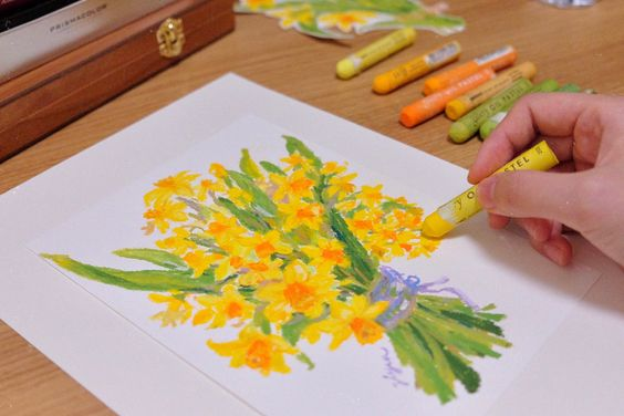 美味的食物——教孩子画五花肉 油画棒的平涂法 适和7-9岁孩子