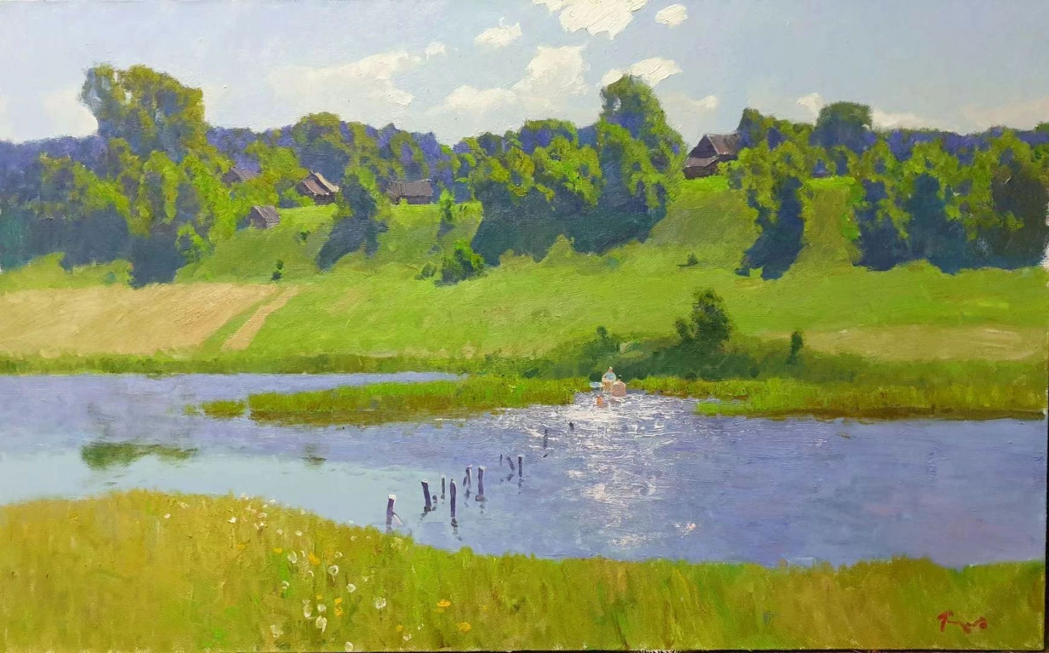 列宾美院老师的油画风景 嘎留它工作室油画助教,很喜欢他的画