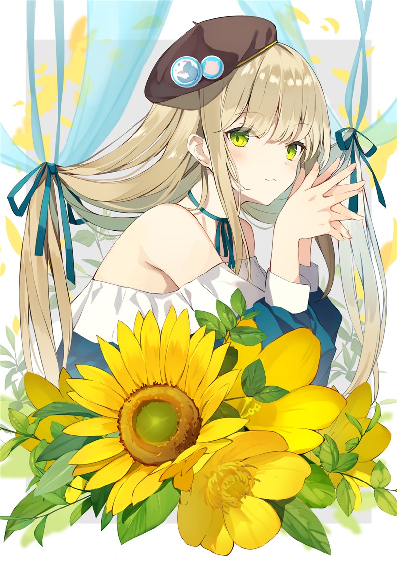 p站美图欣赏 贝雷帽特辑二次元女生头像