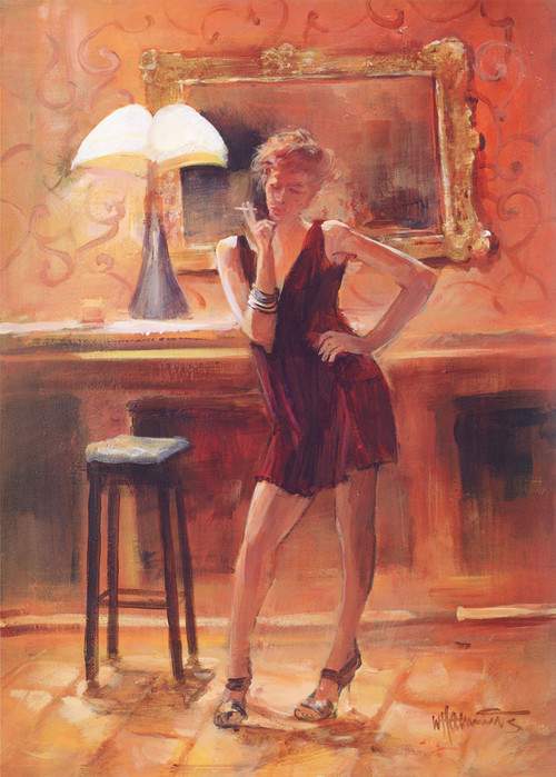 荷兰画家威廉 汉雷斯笔下充满冲击力的水彩人体画,太诱人