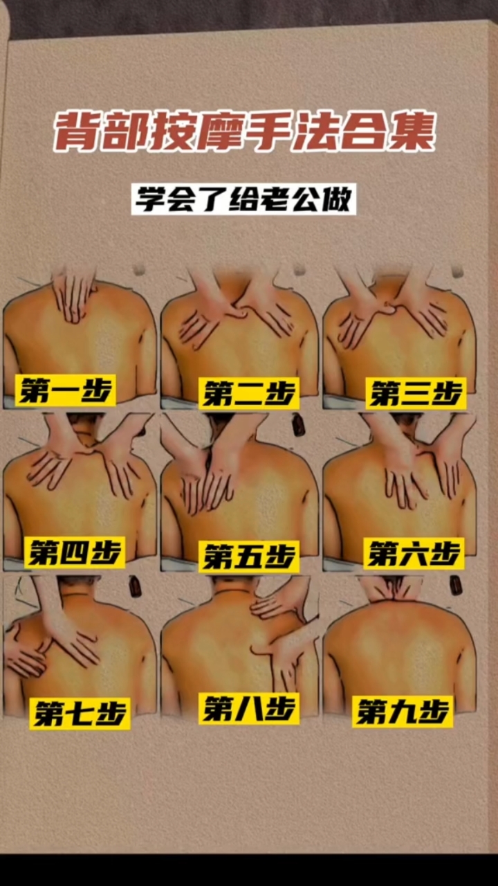 超级舒服的背部按摩,学会了给另一半试试吧