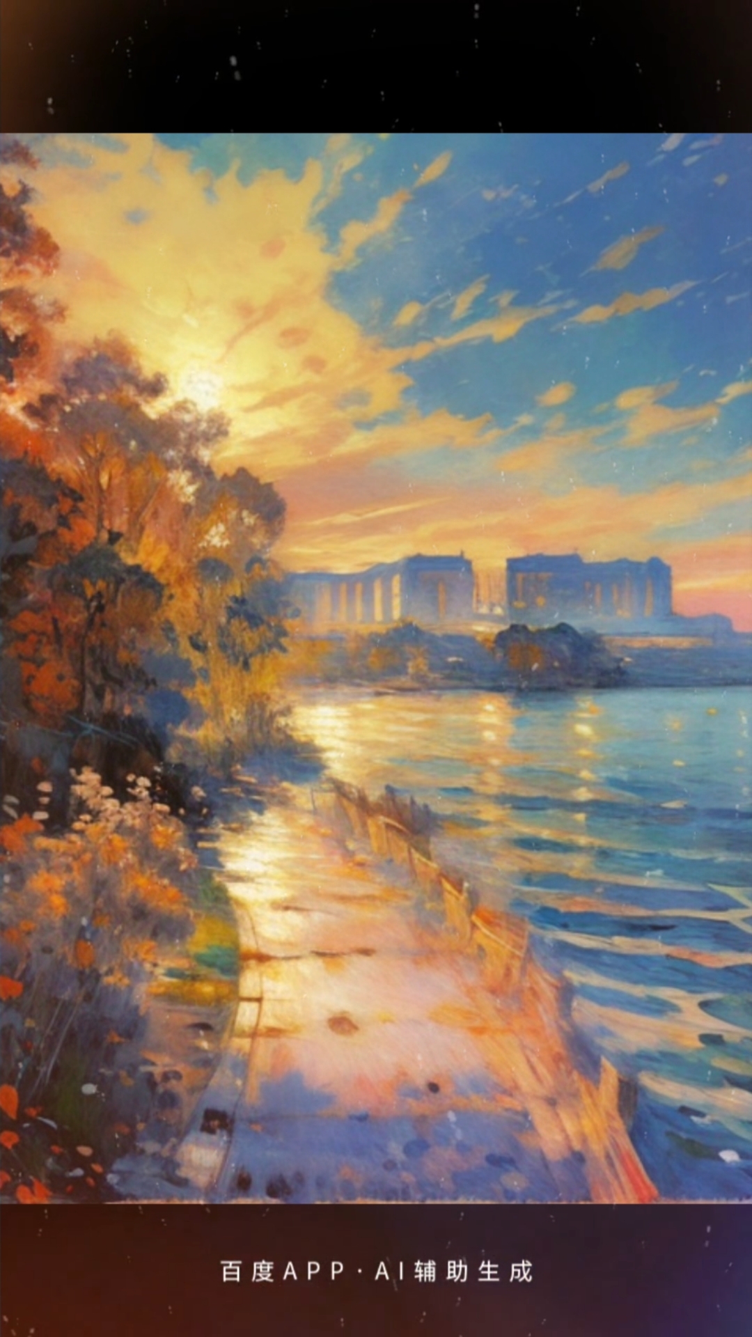 油画定格绝美风景照