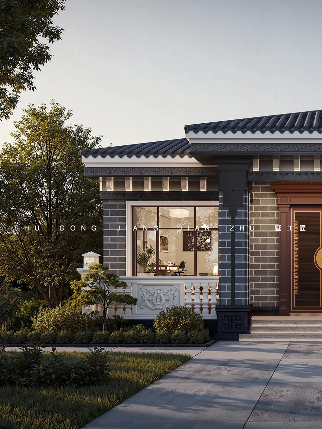 东西面宽12米南北进深12.7米,农村自建房小别墅全套图纸