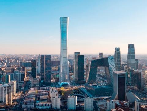 北京的中信大厦,高度是首都唯一,设计霸气,却有个美中不足