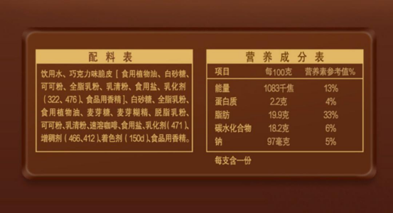 中街1946配料表图片