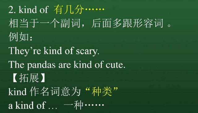 be kind of 和be kind for区别