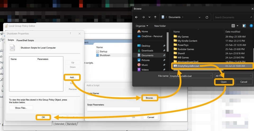 如何安排 windows 自动清空回收站