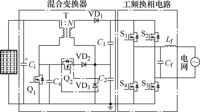 临界模式混合光伏微型逆变器的特性分析