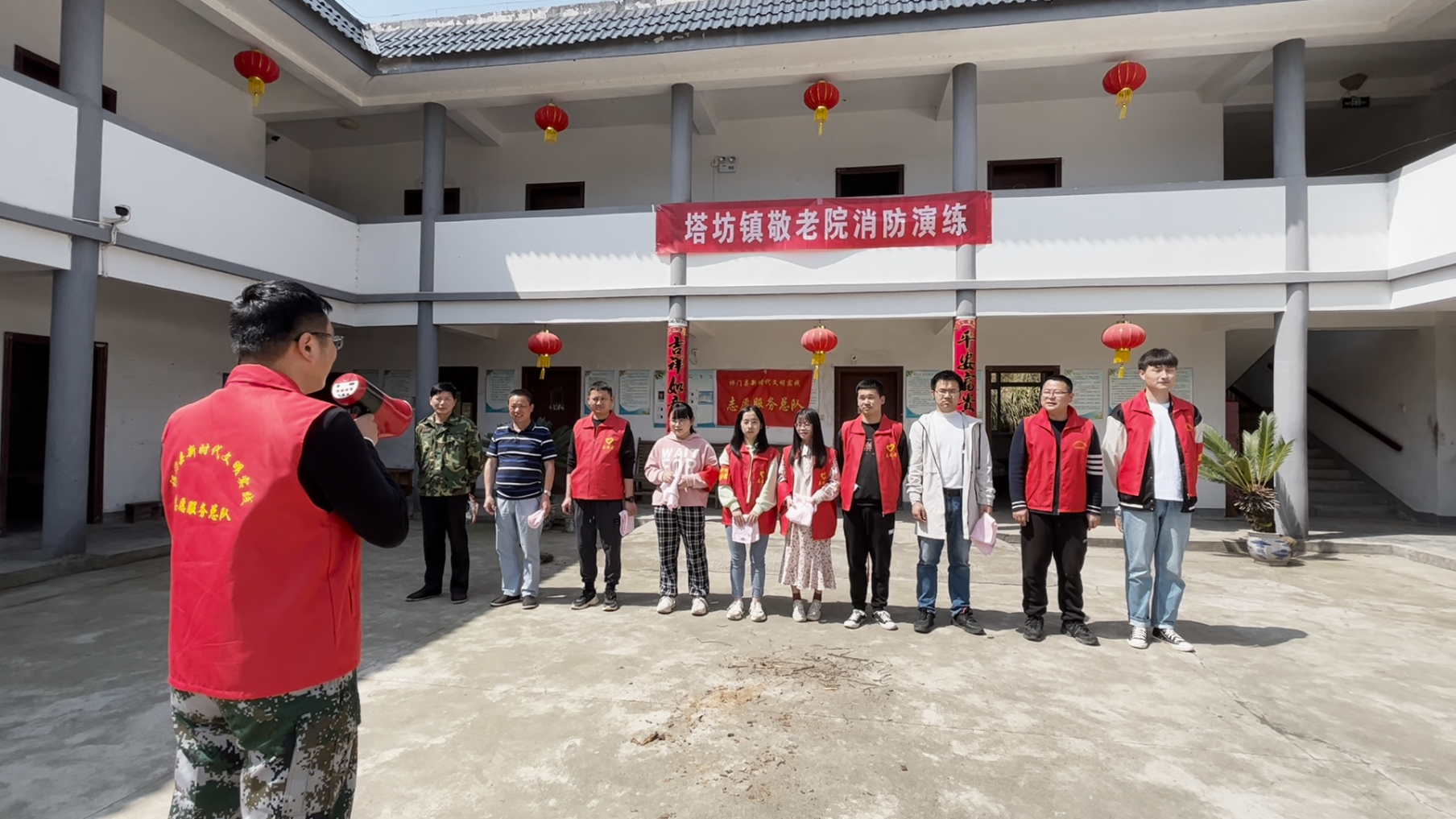 祁门县塔坊镇敬老院开展消防安全演练 筑牢安全屏障