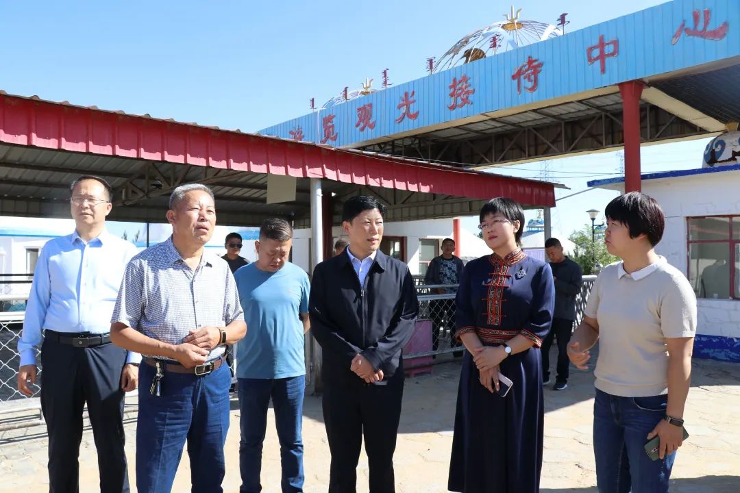 王枫到展旦召苏木调研