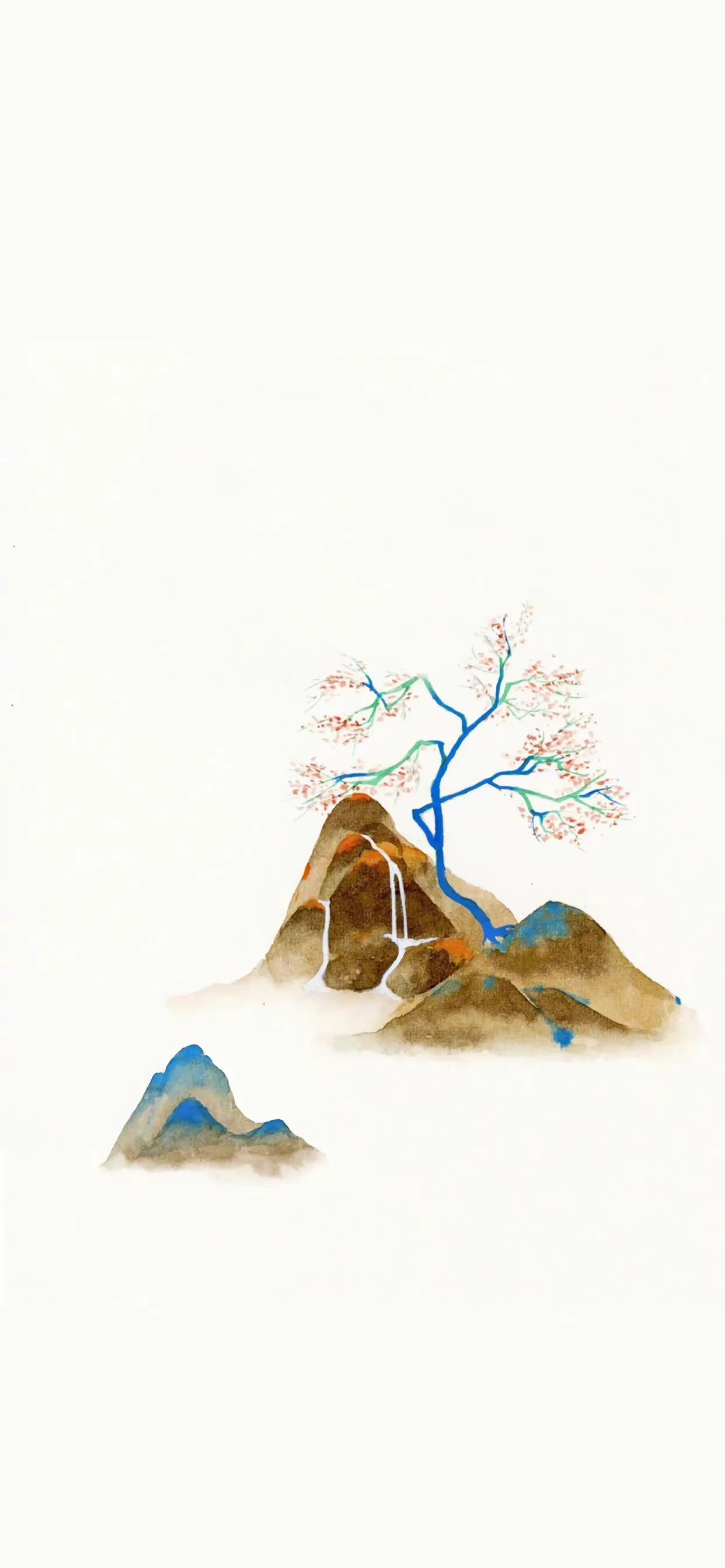 水墨壁纸,不嗔不怒不争,独善其身